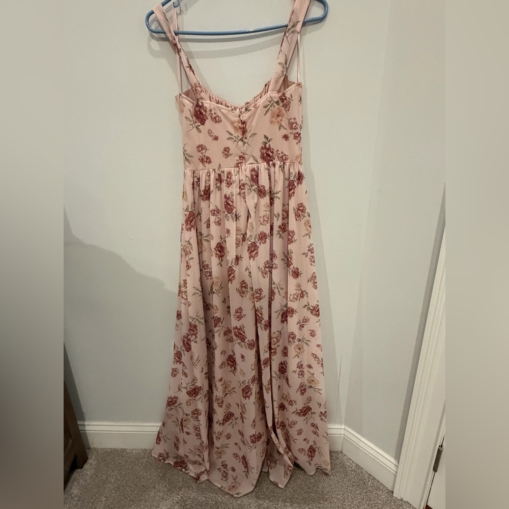 Floral Pink Maxi Dress
